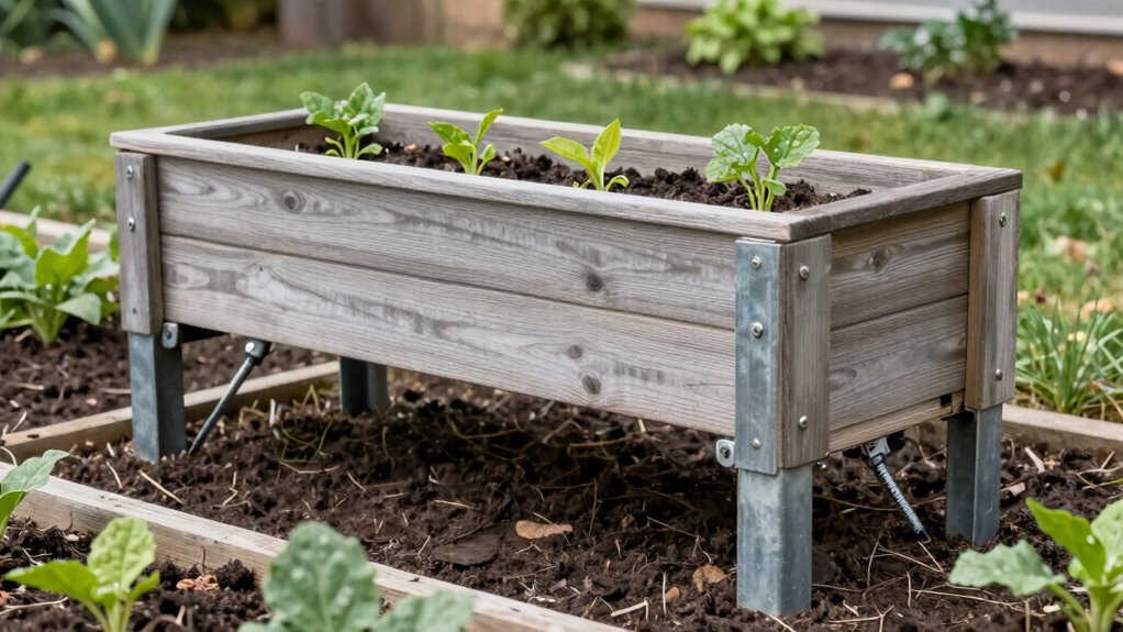 elevated planters enhance growth