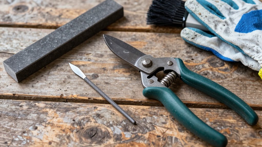 essential garden tools sharpening