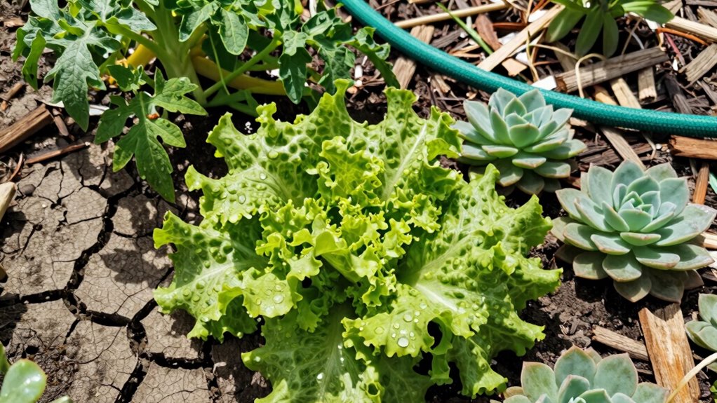 extra water for stressed plants
