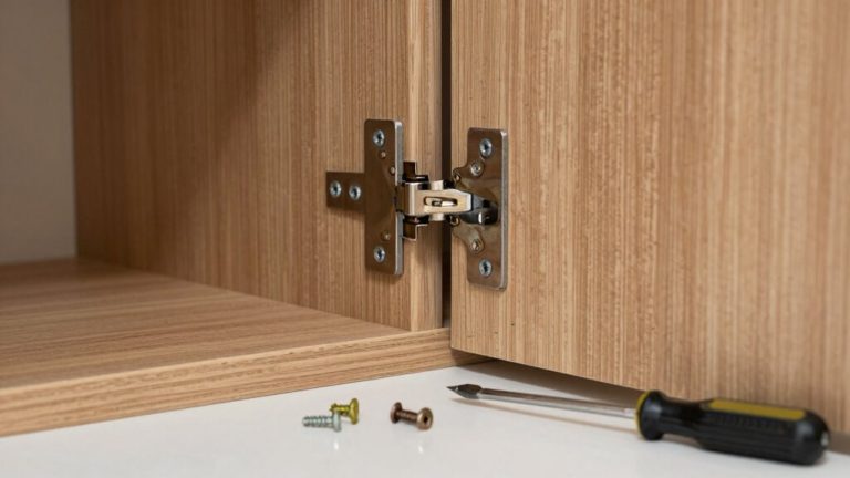 fixing cabinet door hinges