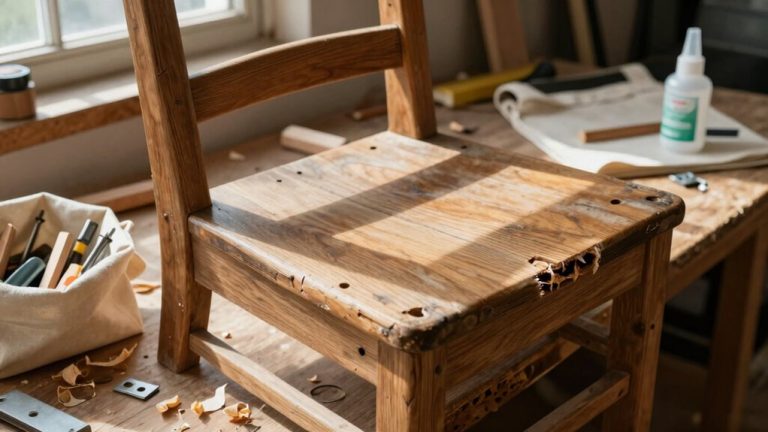 fixing wobbly wooden chairs