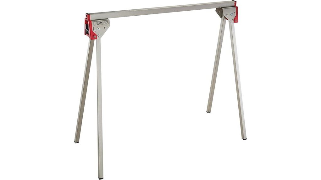 folding metal sawhorse tool