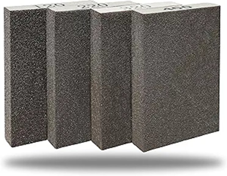 four grit sanding sponges