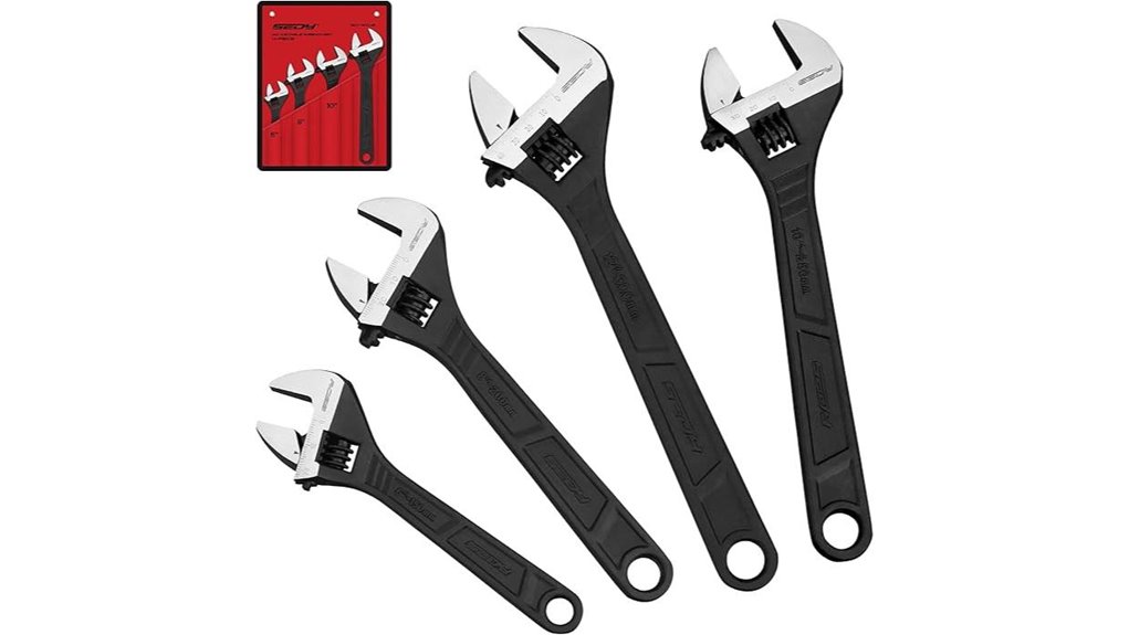 four piece adjustable wrench