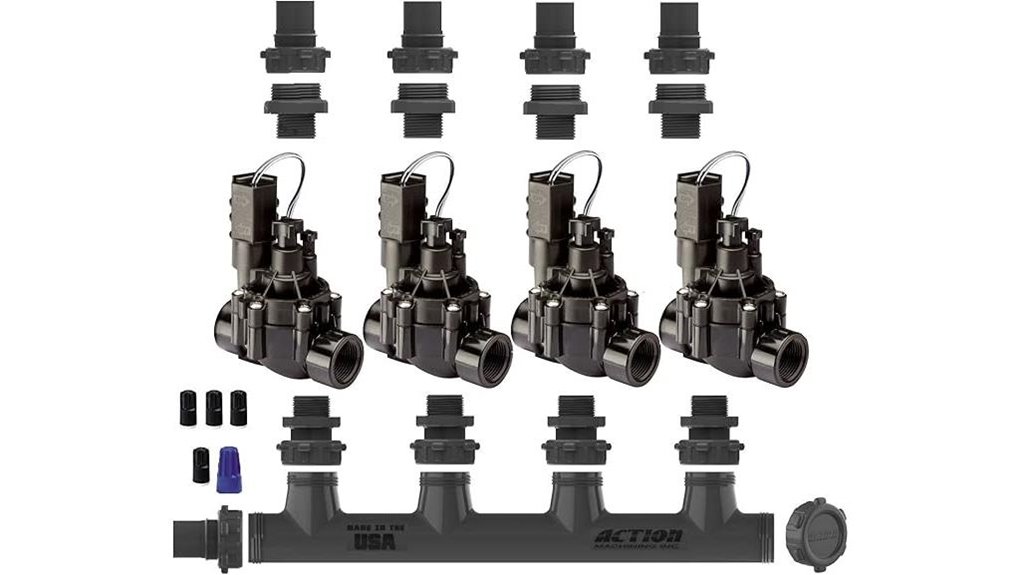 four zone valve manifold