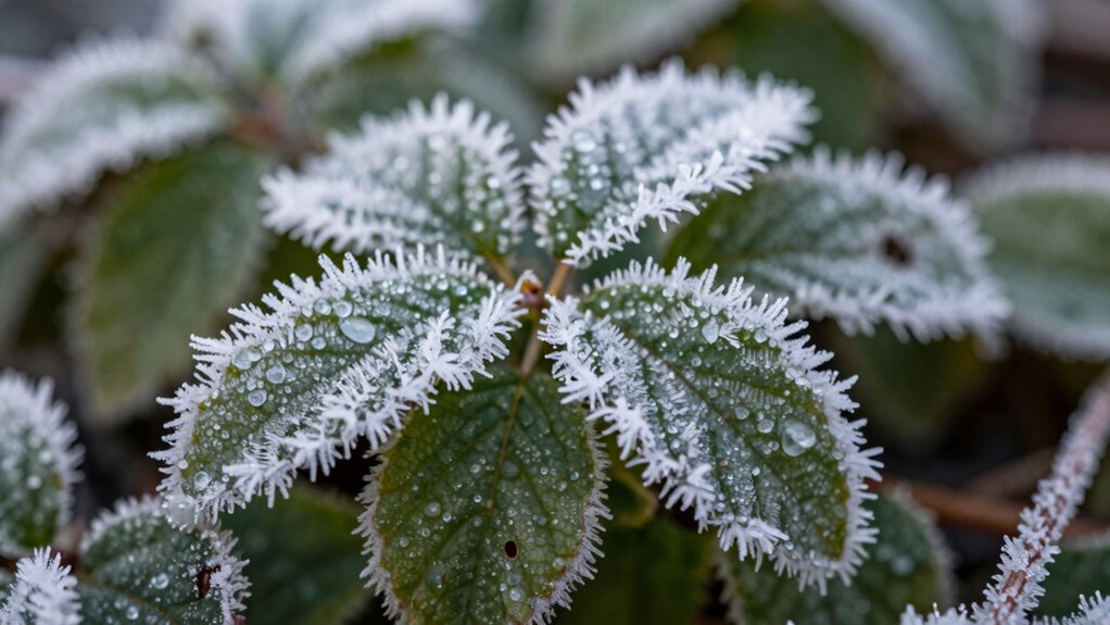 frost damaged plant tissues