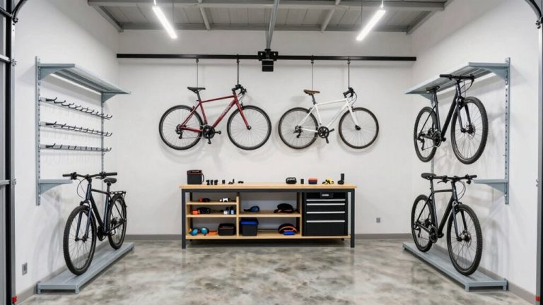 garage bike storage installation