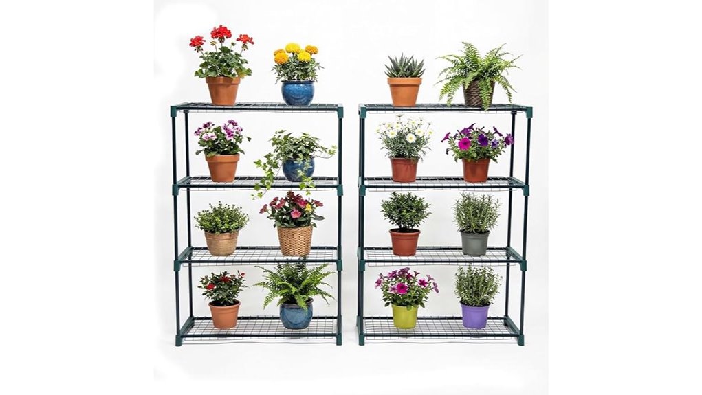 garden greenhouse plant stand
