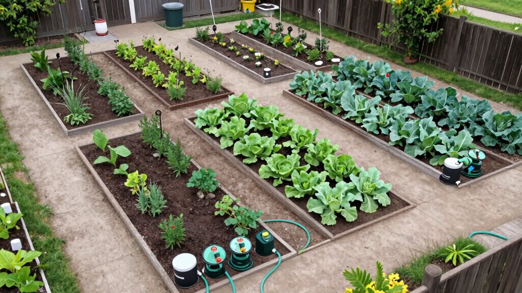 garden size affects watering