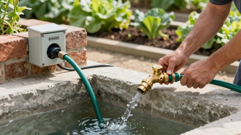 garden water pump installation