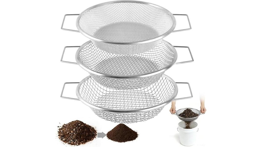 gardening soil sifting tool