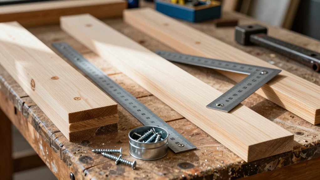 gather materials for bench