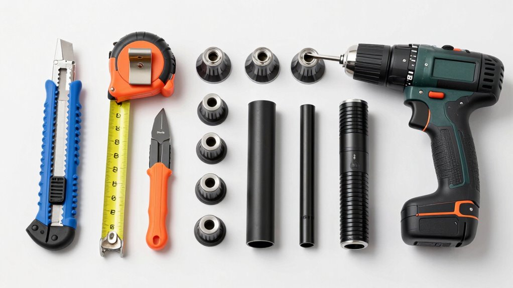 gather sprinkler installation tools