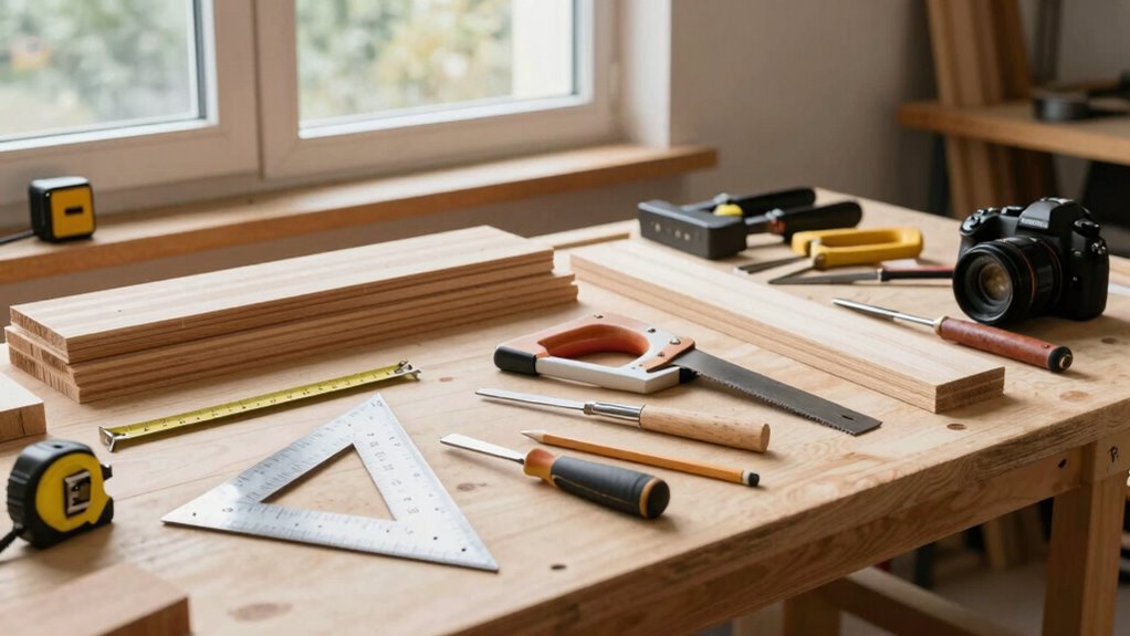 gather tools measure carefully