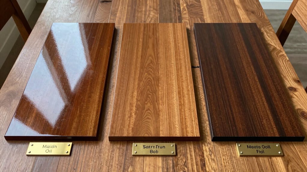 glossy versus matte finishes