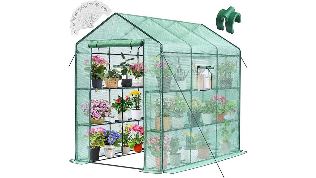 greenhouse kit with shelves