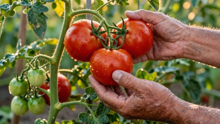 harvest vegetables at peak