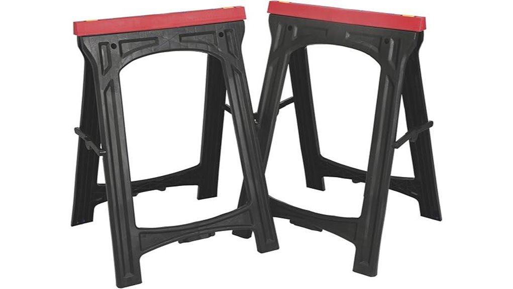 heavy duty foldable sawhorses