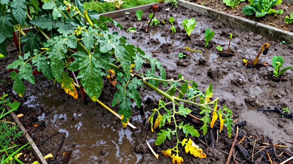 heavy rain damages plants