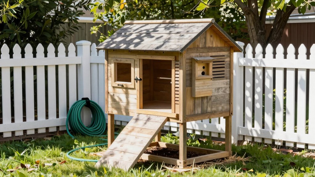ideal chicken coop location