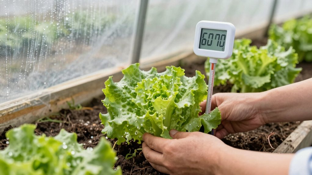 ideal lettuce temperature management