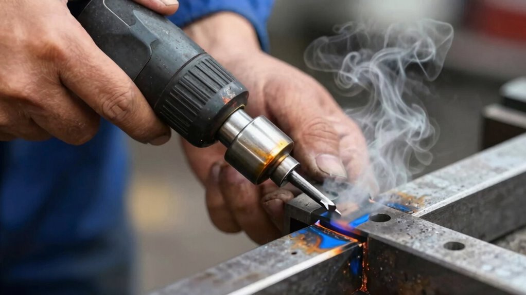 identify overheating tool parts