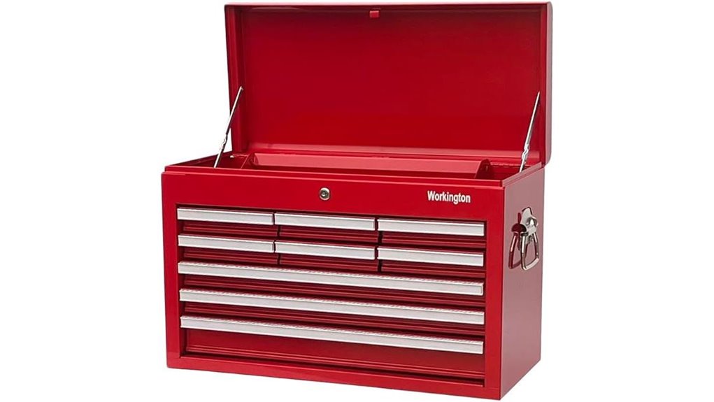 industrial tool chest red