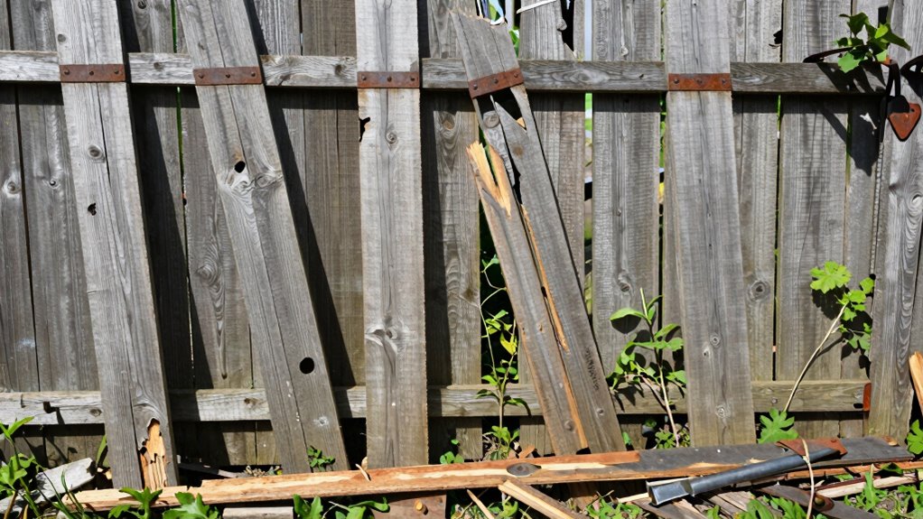 inspect fence for damage