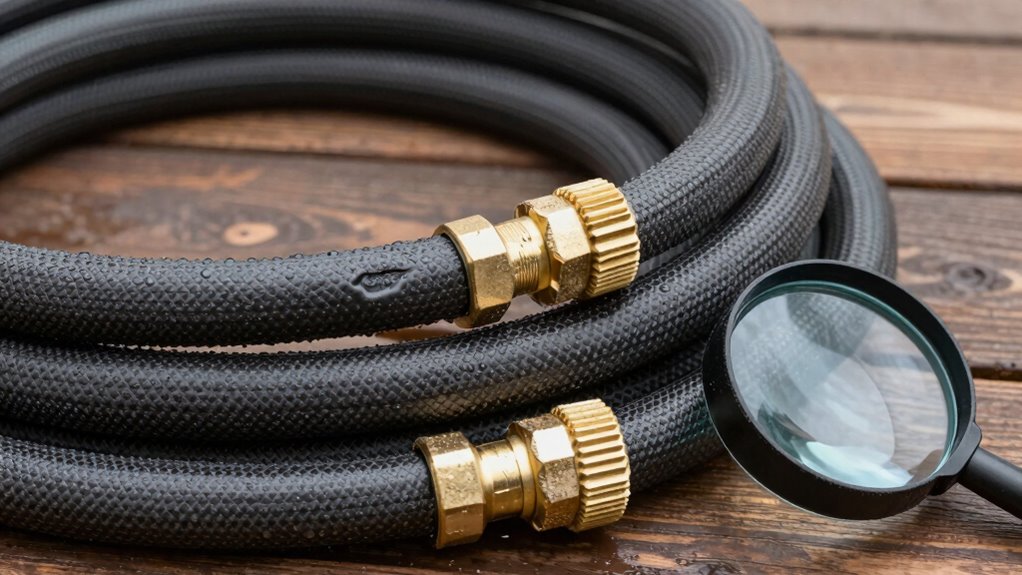 inspect hose for damage