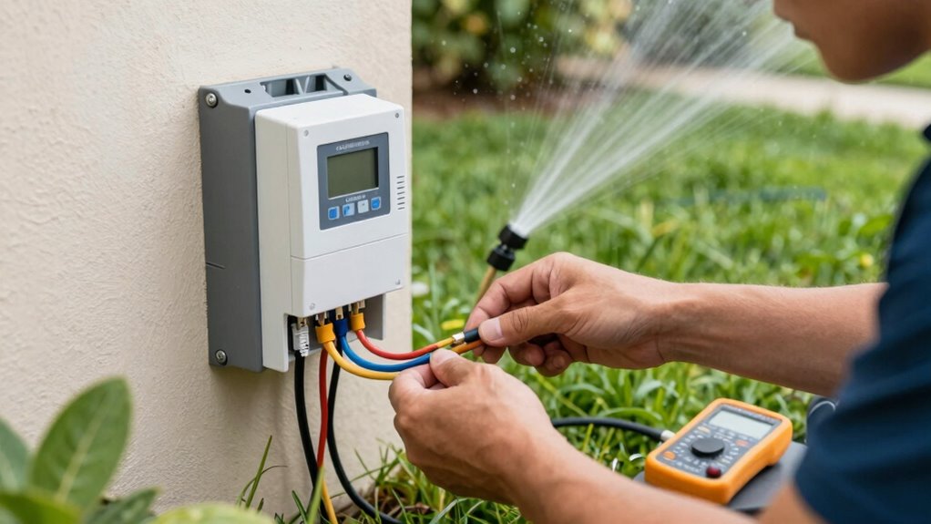 install and wire controller