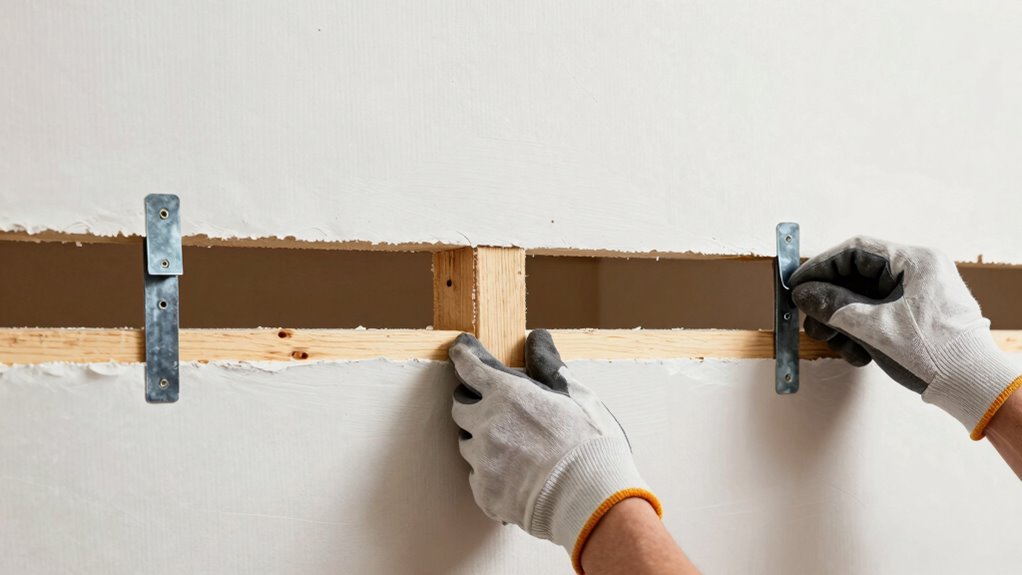 install backing for support