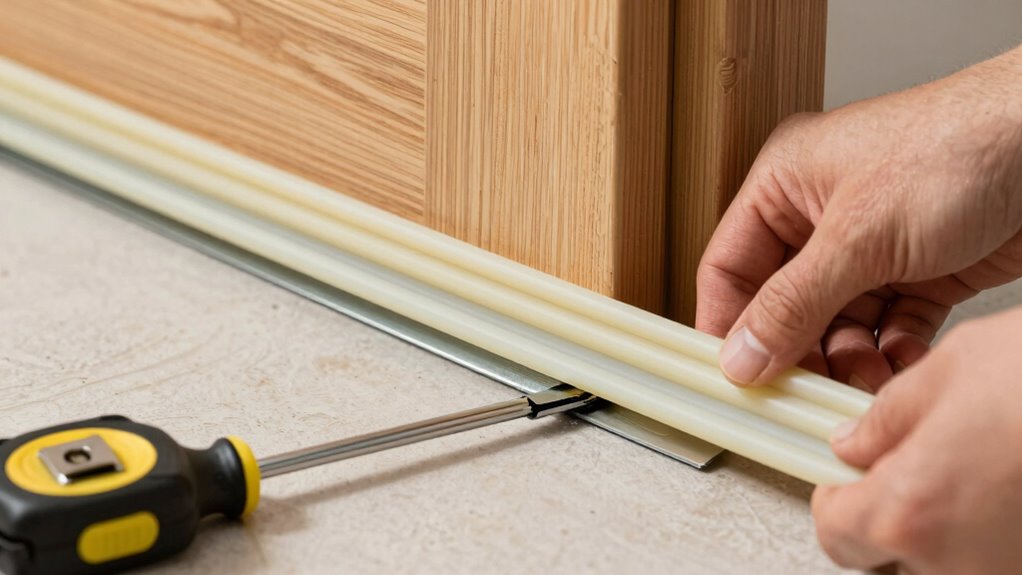 install door sweeps properly