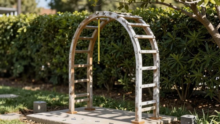 install garden arch trellis