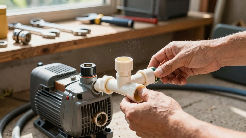 install garden water pump