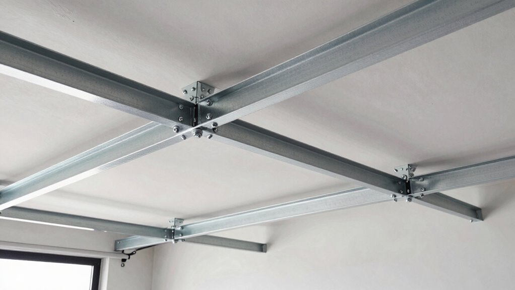 install overhead storage racks