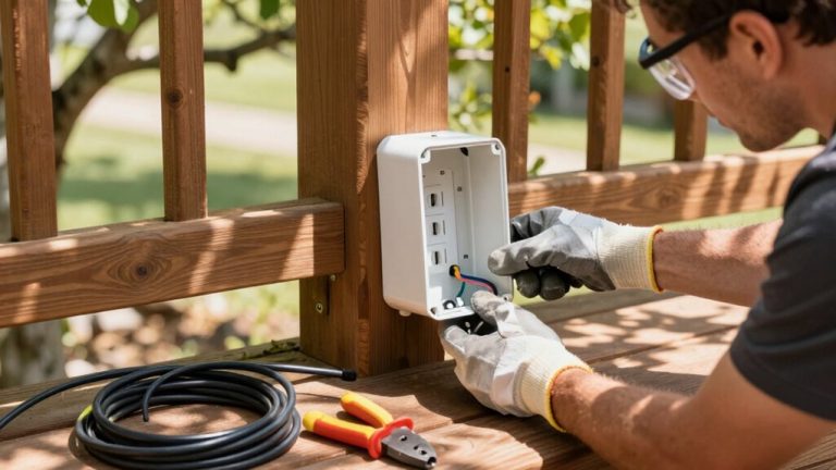 installing outdoor power outlets