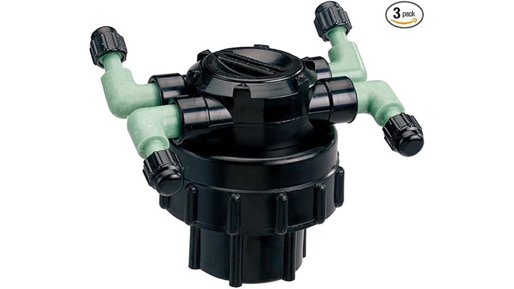 irrigation manifold four ports