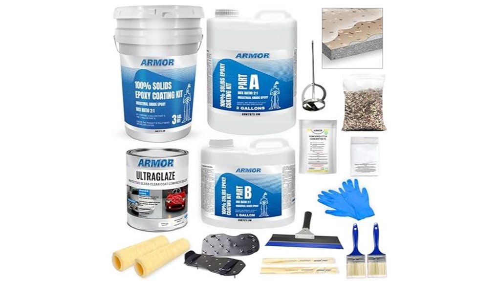 khaki tan garage floor