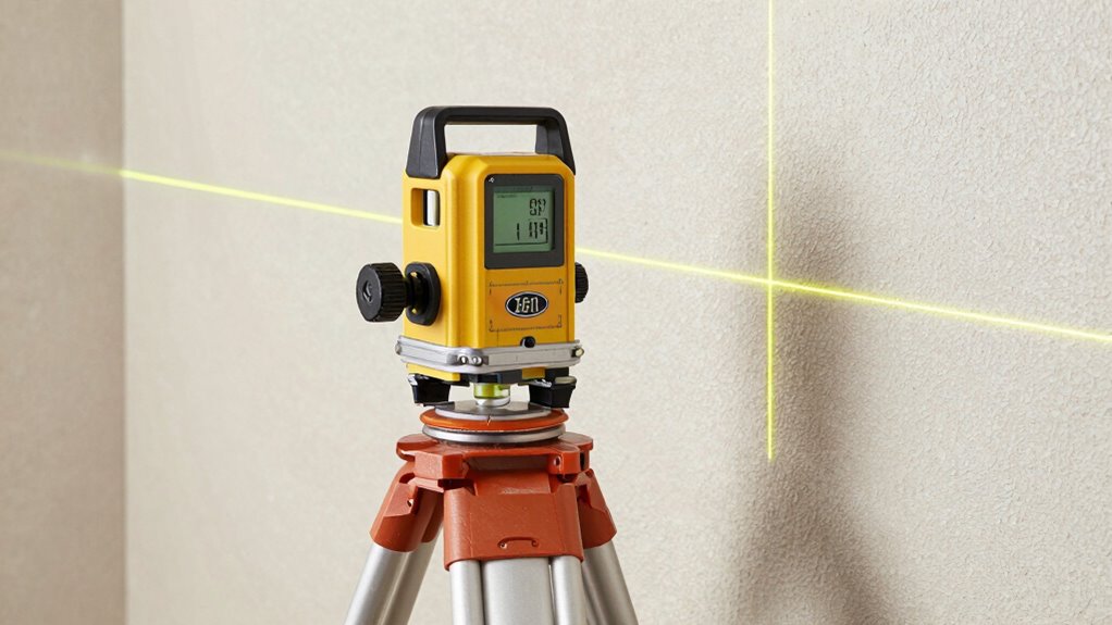 laser level setup process