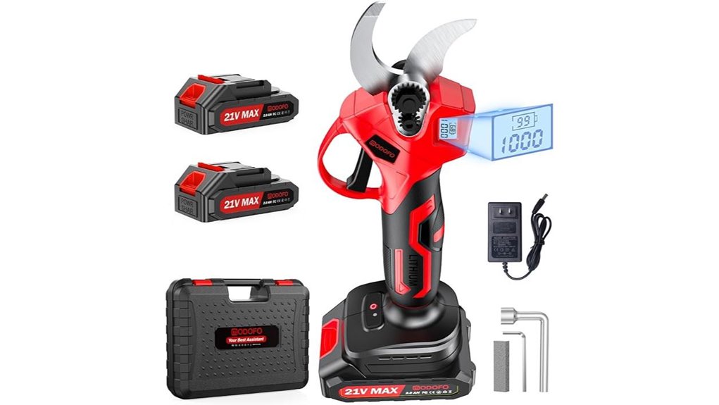 lcd electric pruning shears