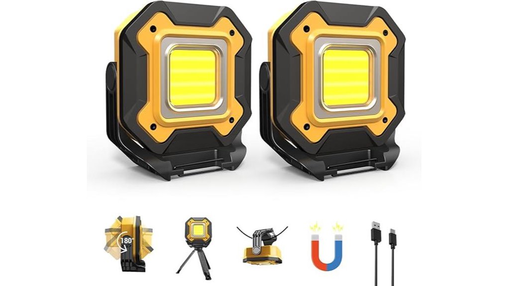long lasting rechargeable work lights