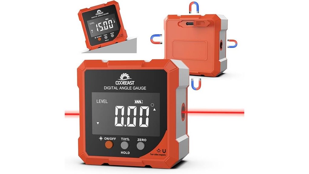 magnetic digital angle finder