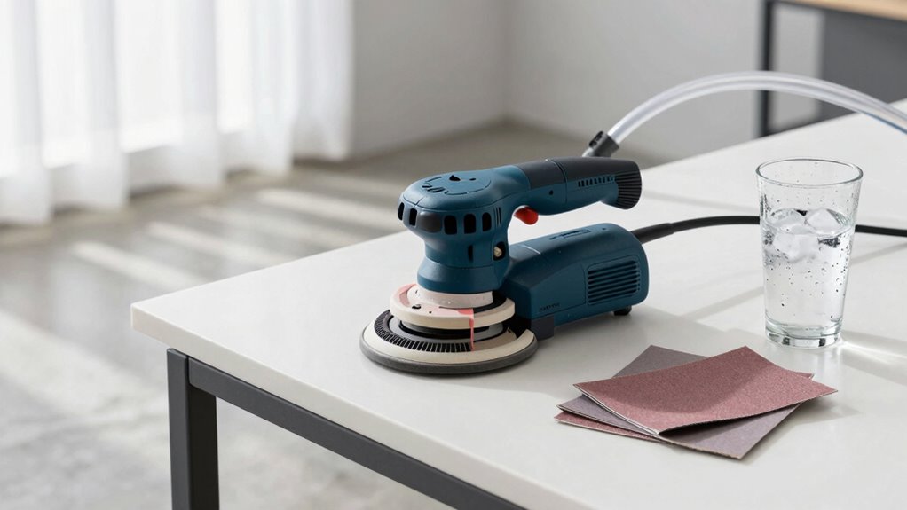 maintain cleanliness while sanding