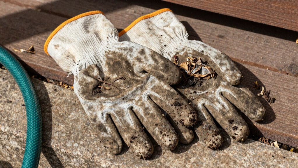 maintain garden glove hygiene