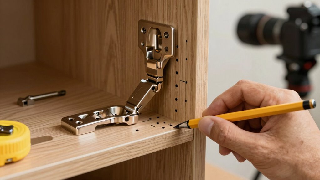 mark hinge locations accurately