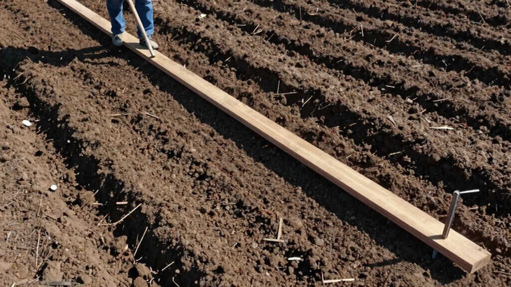 marking straight crop rows