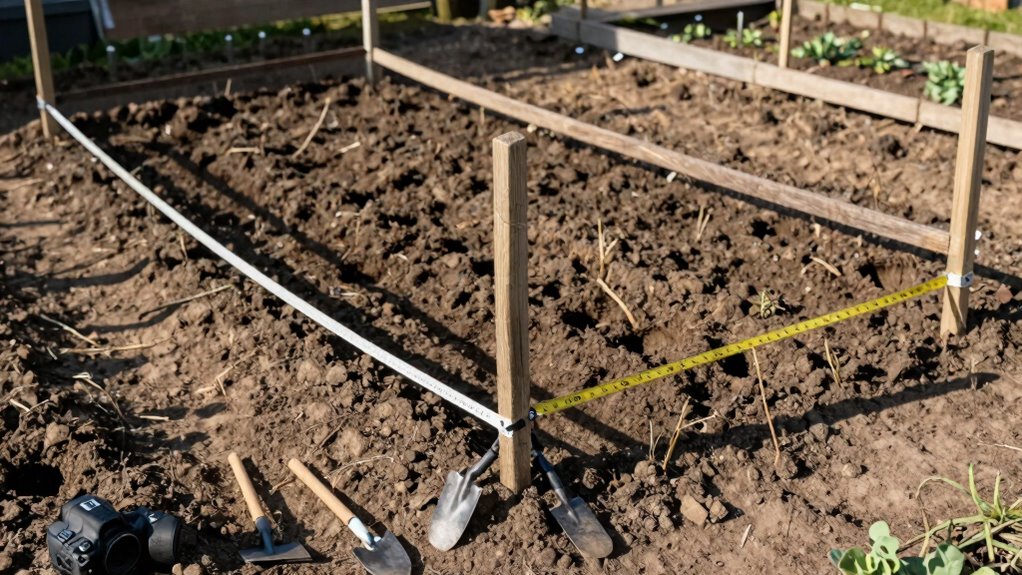 measure mark dig install