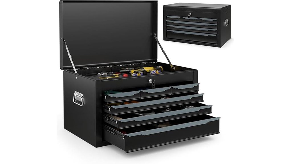 metal tool box with drawers