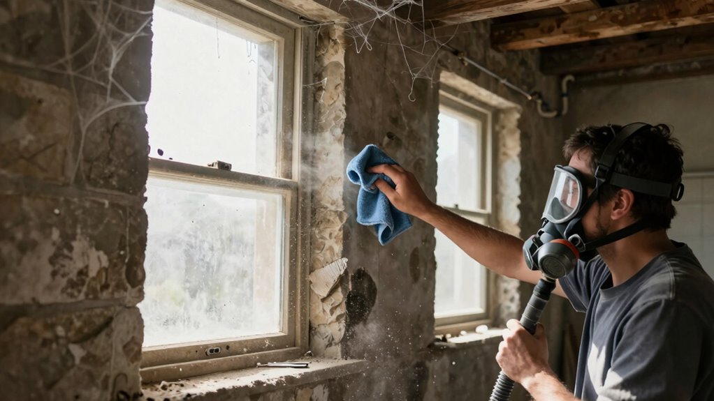 minimize dust during cleaning