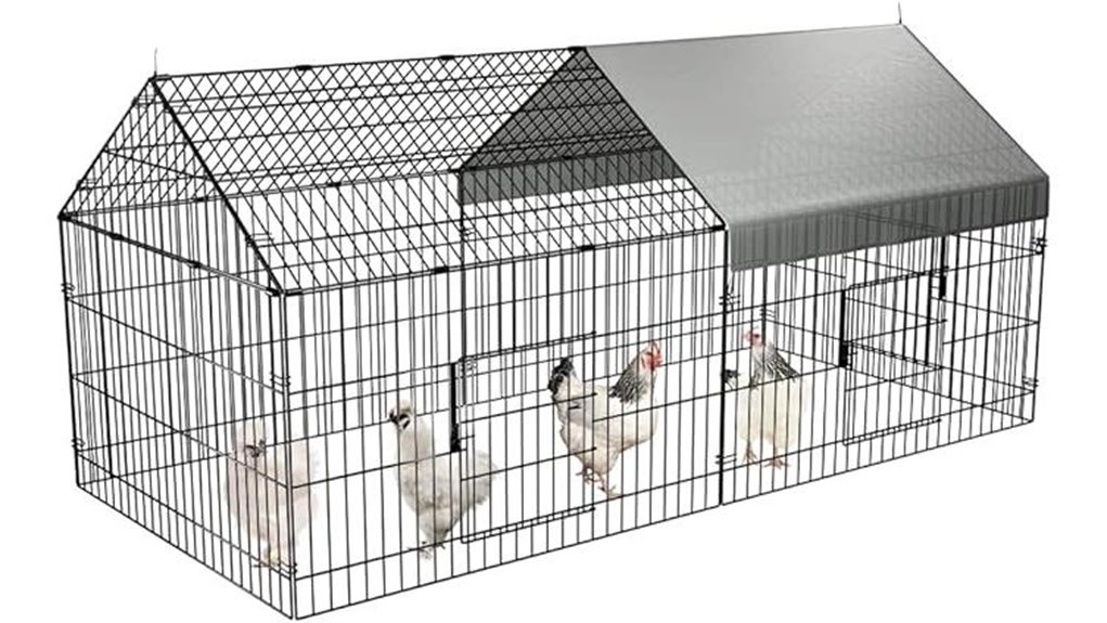 mobile chicken coop setup